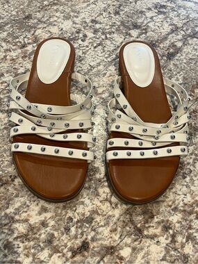 Nine West Studded Slide Sandals -